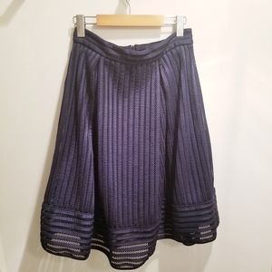 Faith and Joy | Navy Blue Bubble A-line Skirt